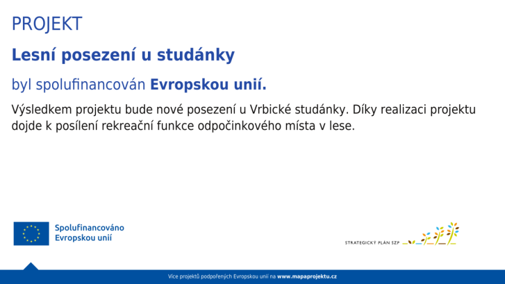 Lesní posezení u&nbsp;studánky